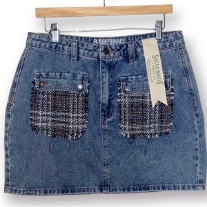 Women’s rubberband denim skirt size (30)11/12New. Listed 17 April 2023 for Daffy